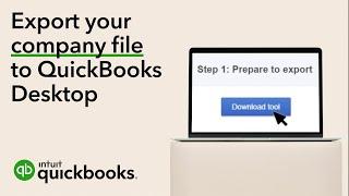 How to export your QuickBooks Online company file to QuickBooks Desktop