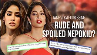 Janhvi Kapoor being MEAN to OUTSIDERS | Behaving EXTREMELY UNPROFESSIONAL in Interviews