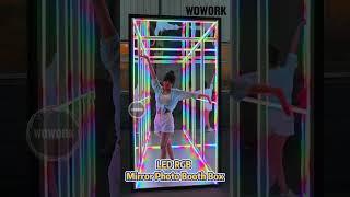 LED mirror photo booth box for party #partyideas #photobooth #photoboothbox #photoboothevent