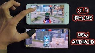 OLD IPHONE VS NEW ANDROID - KONSA ACHA HOGA ? IPHONE 8 PLUS VS VIVO V29E | PUBG MOBILE TEST