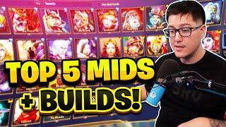TOP 5 MIDS and BUILDS SEASON 11 SMITE