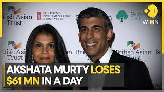 Akshata Murty LOSES $61 million in a day after Infosys stocks tumble | World Business Watch | WION