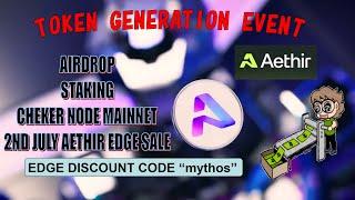 AMAZING!!! Aethir TGE token generation event, Airdrop, Staking, Checker node setup, Edge miner