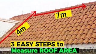 Best Way to Measure ROOF AREA | Roof Square Footage! 3 Easy Steps