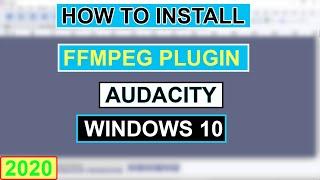 How To Install FFmpeg for Audacity Windows 10 [ 2020 ]