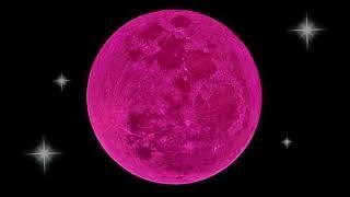 pink moon aura wallpaper with calm and stress free music in background | @CSKnowHow