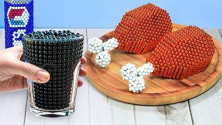 DIY - FAST FOOD Fried Chicken From Magnetic Balls | Satisfying ASMR Magnet Cooking