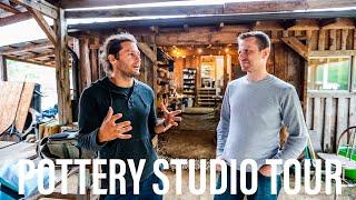 Make your POTTERY STUDIO all about the WORKFLOW!!! Matthew Kelly Pottery Studio Tour