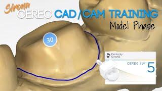 Sirona CEREC 5.1.3 CAD/CAM Dental Training - Model Phase