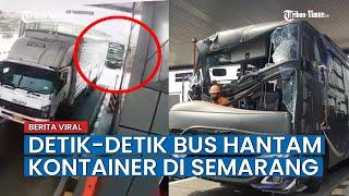Kecelakaan Bus Vs Truk di Tol Kalikangkung Semarang, Sopir dan Kernet Bus Luka-luka
