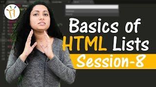 Learn UI/UX Development – Session 8 II HTML Lists,HTML tutorials