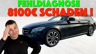 According to authorized workshop, transmission damage. Customer is stunned! Mercedes C250 w205 c ...