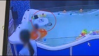Seven-month baby nearly drowns in pool in east China
