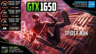 GTX 1650 - Marvel's Spider-Man Miles Morales - 1080p Quality & Performance Settings