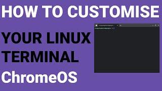 How to customise your Linux terminal on Chrome OS