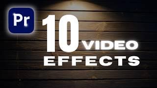 10 Premiere Pro Effects in Under 10 Minutes | Must-Know Video Editing Tips