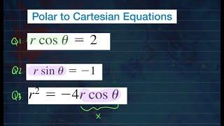 Converting Polar Equations to Cartesian Equations and vice versa