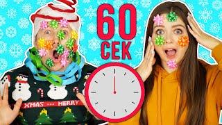 Успеть за 60 секунд! Новогодняя одна минута челлендж  Эльфинка