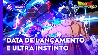 Reagindo ao trailer com data de lançamento e Goku Ultra Instinto - Dragon Ball Sparking Zero