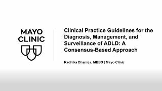 Clinical Practice Guidelines for the Diagnosis, Management, and Surveillance of ADLD | ADLD Series