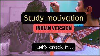 Indian version Study motivation for students ||let's crack it #motivation#study#exam