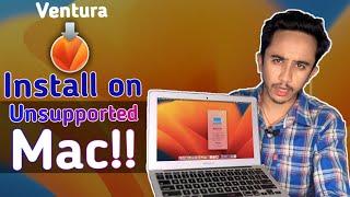 How to Install macOS Ventura 13 on Unsupported Mac, Macbook, iMac or Mac Mini in Hindi