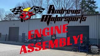 Engine assembly here at Andrews Motorsports!