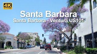 4K drive | Drive through the beautiful city of Santa Barbara together | California | Santa Barbara