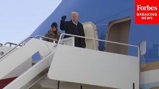 BREAKING NEWS: President Trump And First Lady Melania Trump Head To North Carolina On Air Force One