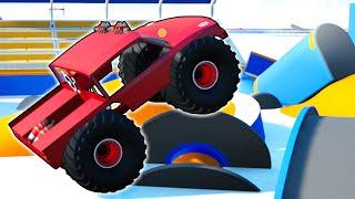 UNREASONABLY MASSIVE Monster Truck Wheels Race!  - Main Assembly Multiplayer