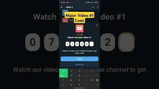 Major Video 1 code #majorairdrop