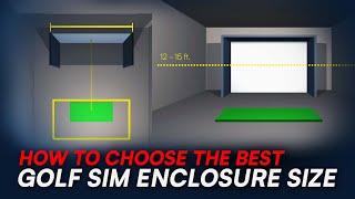 How to choose the best golf simulator enclosure size for your space