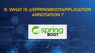 6. What is @SpringbootApplication Annotation | Tamil | Spring Boot