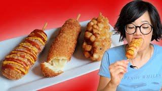 Cheese-Filled & Coated With Fries Korean Corn Dogs | WEENIES