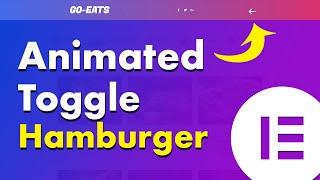 How to Use Animated Icon As Toggle Hamburger in Elementor [PRO]