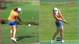 [Slow HD] LEE Mi-Rim 2012 Driver Golf Swing Dual View_KLPGA Tour (4)