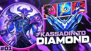 How to ACTUALLY Climb to Diamond with Kassadin #1 | BEST Build & Runes