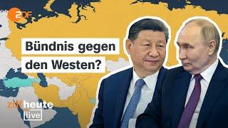 Putin, Xi & Erdogan bei Autokraten-Treffen in Astana | Analyse zum Shanghai-Gipfel bei ZDFheute live