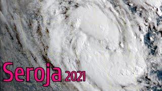 Fujiwhara Effect - Tropical Cyclones Seroja and Odette on Satellite Imagery [2021]