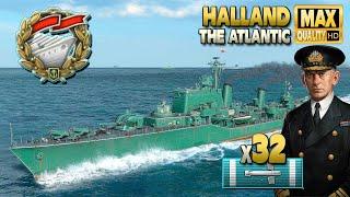 Destroyer Halland: Great Solo Warrior - World of Warships