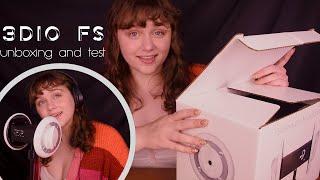 ASMR Unboxing 3DIO FS MICROPHONE + Mic Test! (soft spoken + whispered)