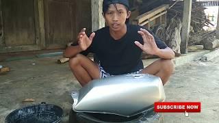 Tutorial belajar ngecat gliter pemula // metal flake step by step // PONDOH CUSTOM