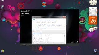 autodesk 3ds max 2012 stopped working problem solved