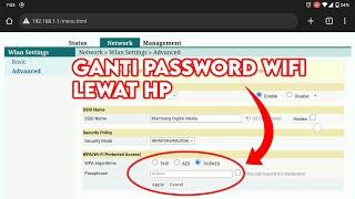 Cara Ganti Password WiFi IndiHome || Ganti Password WiFi Lewat HP