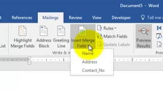 Microsoft word 2016 complete tutorial mail merge