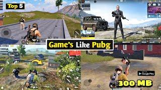 Top 5 Games Like BGMI For Low And Device | Games Like Pubg Mobile | Top 5 BGMI Games For Low Device