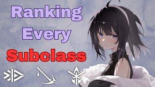 Ranking Every Subclass In Arknights!