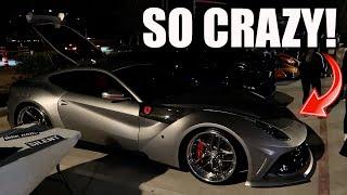 Crazy Custom Supercars Come Out For WILD Night Car Meet!