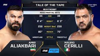 Amir Aliakbari vs. Mauro Cerilli | ONE Championship Full Fight