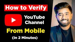 How to Verify YouTube Channel from Mobile in 2022 - YouTube Channel Verify Kaise Kare